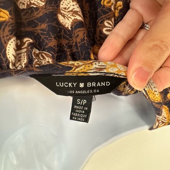 LUCKY BRAND Scoop Neck Top, Floral, Size Small - PERFECT for Fall! - Picture 9 of 9